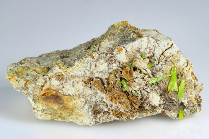 Apple-Green Pyromorphite Crystals on Matrix - China #179832